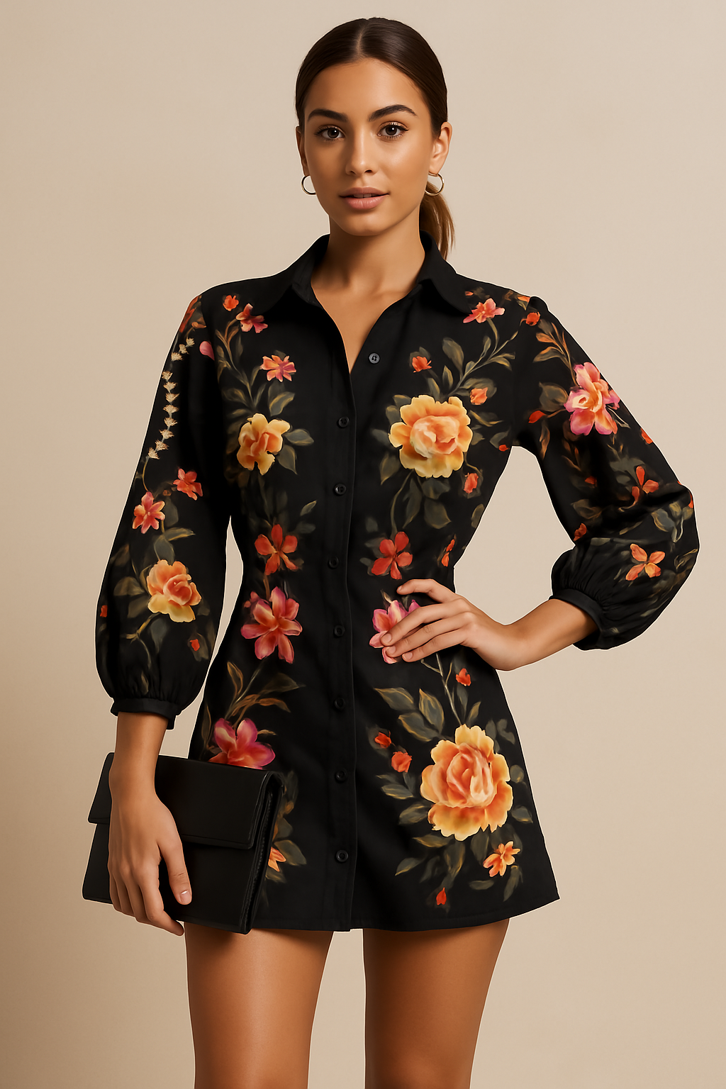 Midnight Rose Dress
